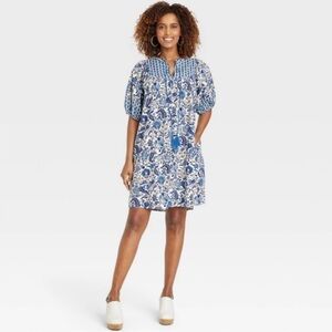 Knox Rose Blue and White Floral Dress